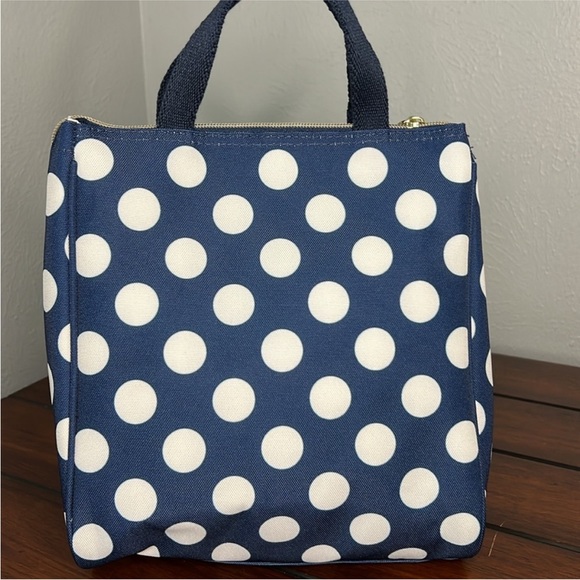 NWT Kate Spade Insulated Polka Dot Lunch Bag - Picture 4 of 6